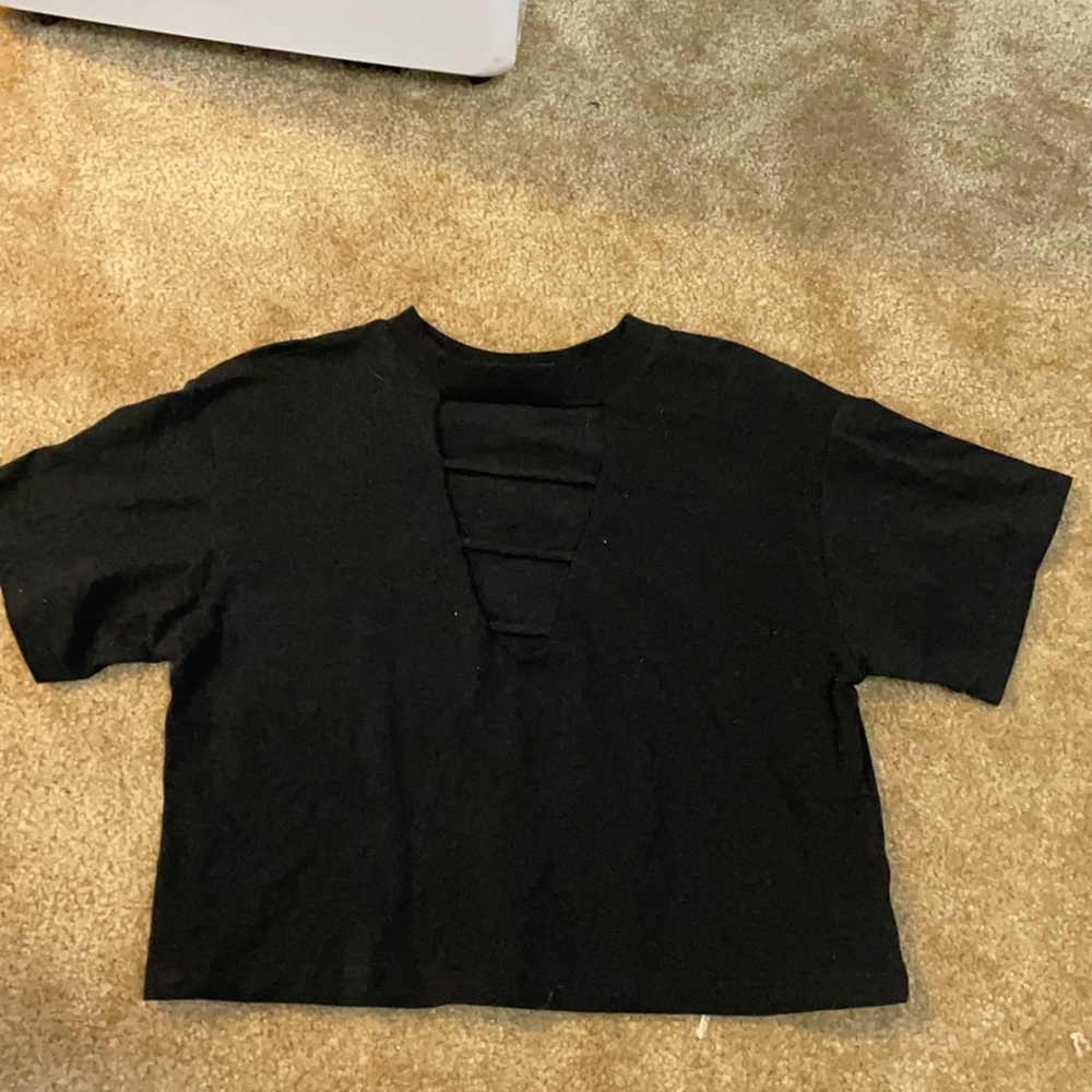 Wild Fable Cropped Tshirt with cutouts